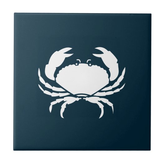 Carreau Cuisine moderne Nautique Crabe Bleu de la Marine (Devant)