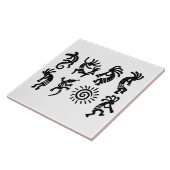 Carreau Cuisine Motif Petroglyh Kokopelli Sud-Ouest (Côté)