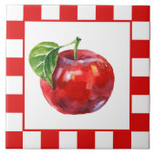 Carreau Cuisine pomme couleur aquarelle mignonne (Devant)