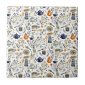 Carreau Cuisine rustique Peinte à la main (Devant)