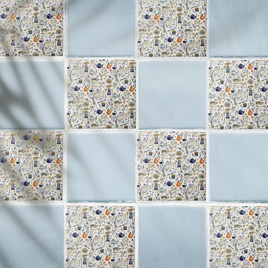 Carreau Cuisine rustique Peinte à la main