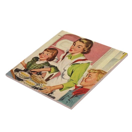 Carreau cuisine vintage rétro (Côté)