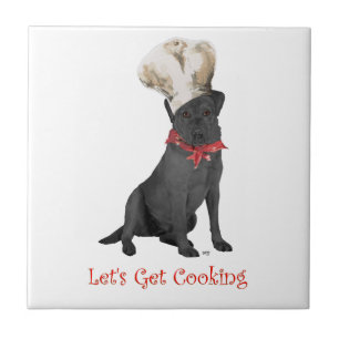 Carreau Cuisinier Labrador Retriever Noir