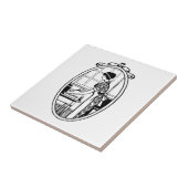 Carreau Cuisson vintage au foyer (Côté)