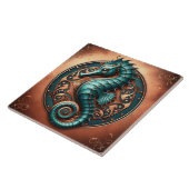 Carreau Cuivre et Turquoise (Côté)