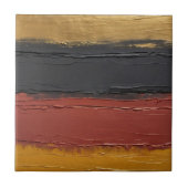 Carreau cuivre muet, ocre doré, marsala et charbon (Devant)