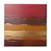 Carreau cuivre muet, ocre doré, marsala et rouge (Devant)