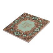 Carreau Cuivre Turquoise Fillagreement Frame Bible Versets (Côté)