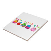 Carreau Cupcakes de Joyeux Anniversaire (Côté)