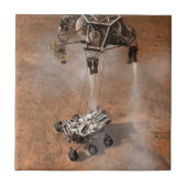 Carreau Curiosity Arrivant Sur La Surface Martienne. (Devant)