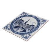 Carreau Custom Blue Delft Amsterdam Souvenir (Côté)