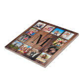 Carreau Custom Family Photo Collage Reclaimed Wood (Côté)