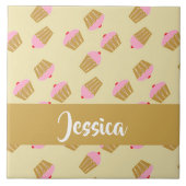 Carreau Custom name cupcakes pattern (Devant)