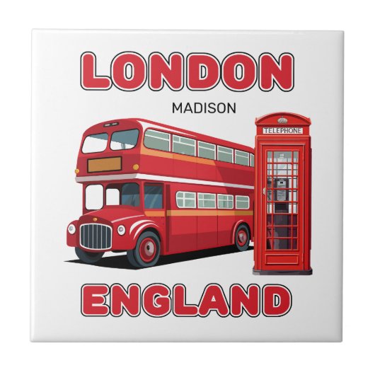 Carreau Custom Name London England (Devant)