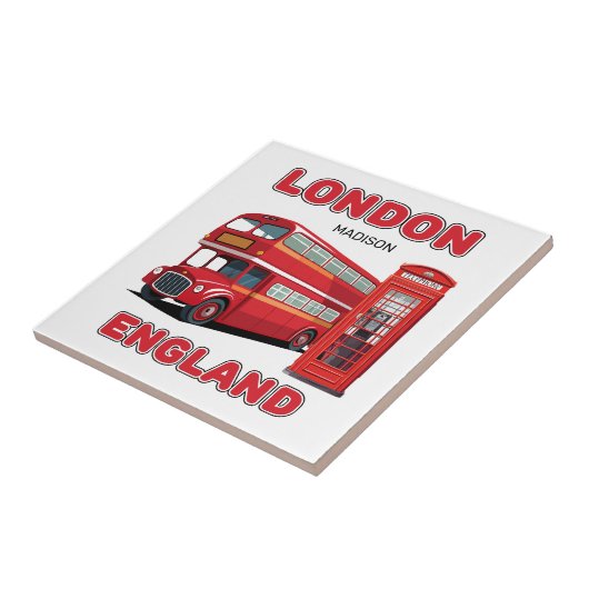 Carreau Custom Name London England (Côté)