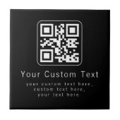 Carreau Customizable QR Code & Editable Text Template (Devant)