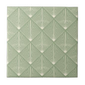 Carreau Customize Colors Art Déco Fan Lines Sage ID1188 (Devant)