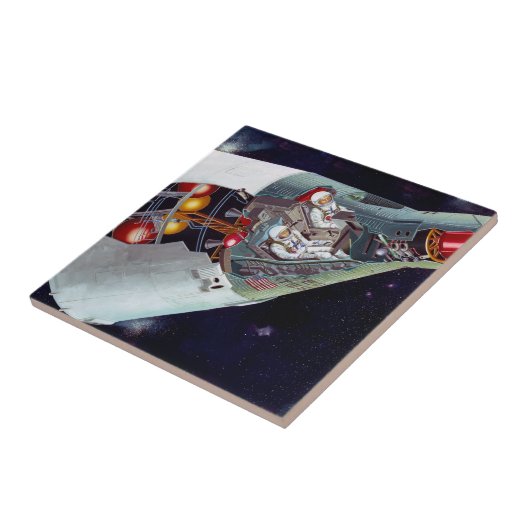 Carreau Cutaway Un Appareil Spacecraft Gemini À Deux Perso (Côté)