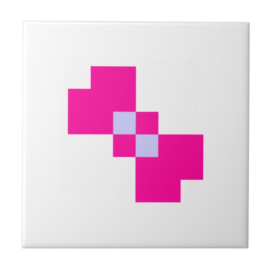 Carreau Cute 8 bits Pixel Bow (Devant)