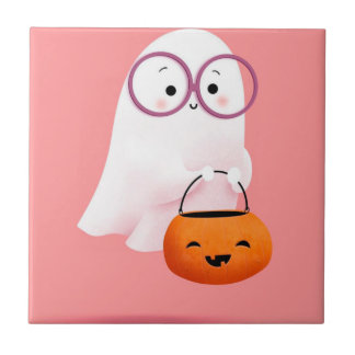 Carreau Cute and adorable Little GHOST for halloween