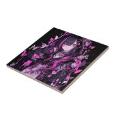 Carreau Cute Anime Goth Girl (Côté)