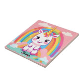 Carreau Cute Baby Unicorn Arc-en-ciel (Côté)