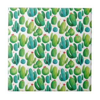 Carreau Cute Cactus Seamless Pattern