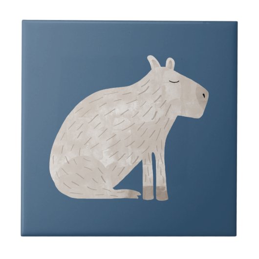 Carreau Cute Capybara  (Devant)