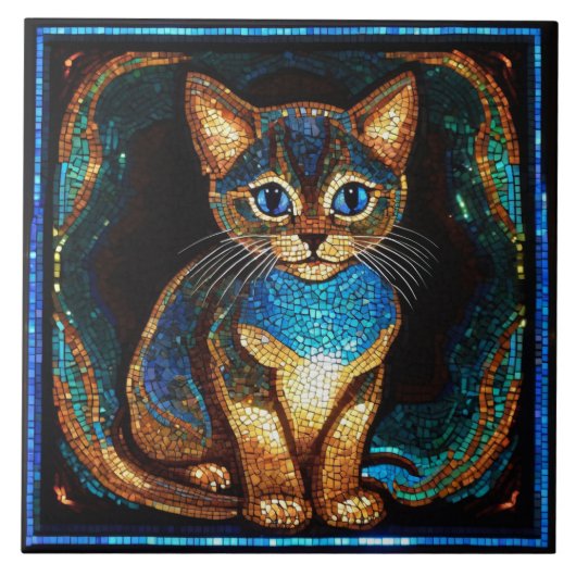 Carreau Cute Cat Mosaic (Devant)