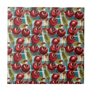 Carreau Cute Cerises À damiers Motif Plaid