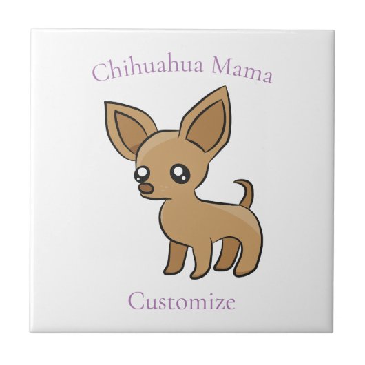 Carreau Cute Chihuahua Mama Art Thunder_Cove (Devant)