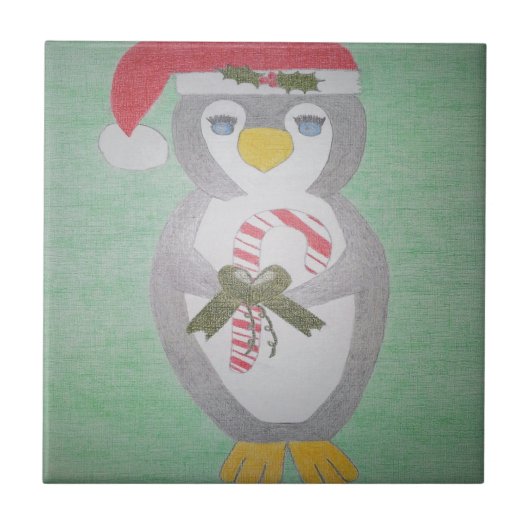 Carreau Cute Christmas Penguin (Devant)