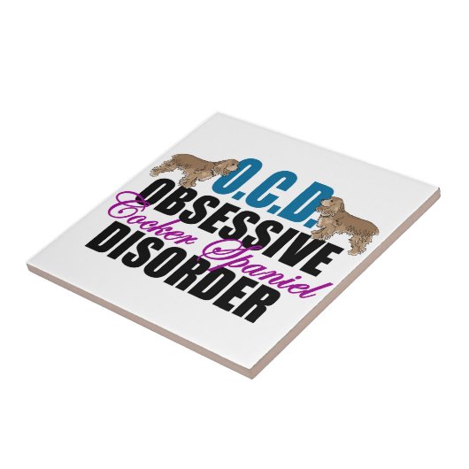 Carreau Cute Cocker Spaniel (Côté)