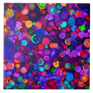 Carreau Cute coloré cosmos cosmos motif