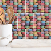 Carreau Cute Cookie Coloré Français Macaron