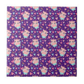 Carreau Cute Cupid Cochon Whit Hearts Motif (Devant)
