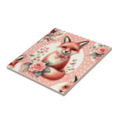Carreau Cute Floral Baby Fox (Côté)