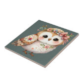 Carreau Cute Floral Owl with Bow (Côté)