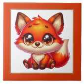 Carreau Cute fox amoureux animal (Devant)