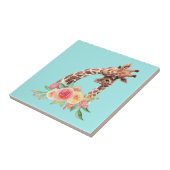 Carreau Cute Giraffe Aquarelle Maman & Bébé Carrelage céra (Côté)