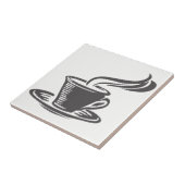 Carreau Cute Grey Coffee Cup Cuisine Design graphique (Côté)