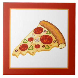 Carreau Cute Kawaii amateurs de pizza maison affaires