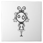 Carreau Cute Kawaii Cartoon Girl (Devant)