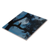 Carreau Cute Kitty et Moon Art Tile (Côté)