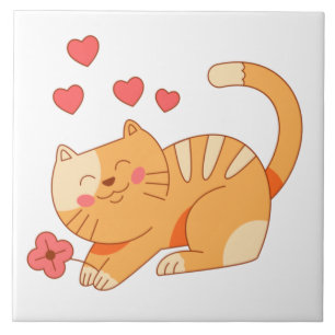 Carreau Cute Lote Orange Tabby Kitten