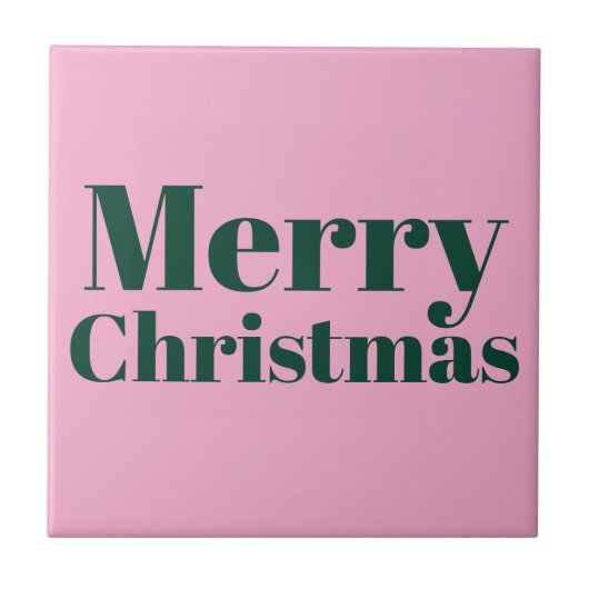 Carreau Cute Merry Christmas Ceramic Tile. (Devant)