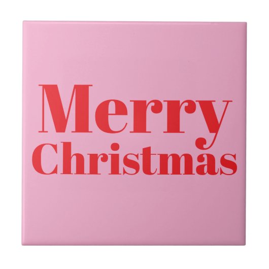 Carreau Cute Merry Christmas Ceramic Tile. (Devant)
