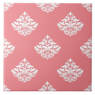 Carreau Cute motif Victorien belle art rose rose