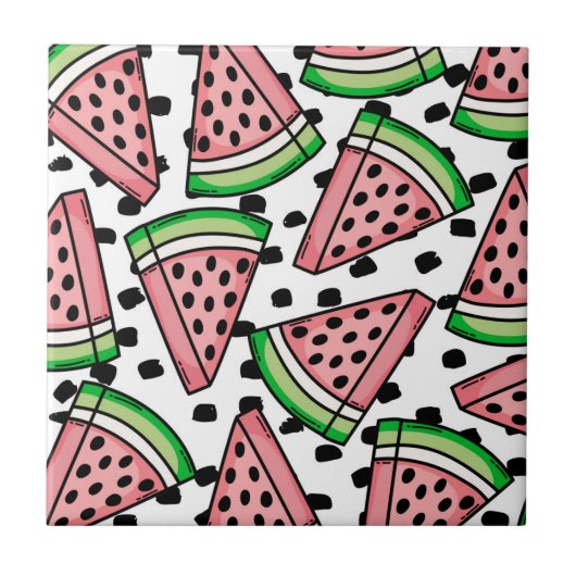 Carreau Cute Motif Watermelon (Devant)