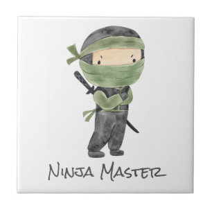 Carreau Cute Ninja Enfants Personnalisable Genre Neutre Ve
